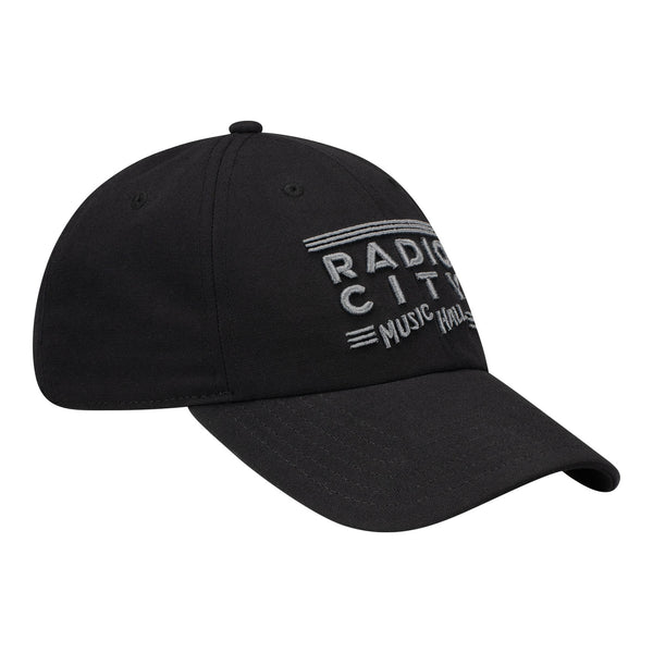 ★RONRON★ LOGO BALL CAP BLACK StellarNylonBaseballCapEmbroid