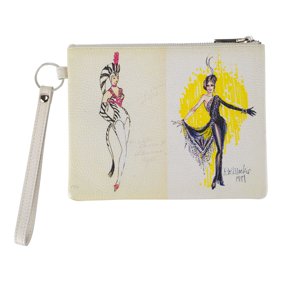 Archival Costume Leather Clutch Bag
