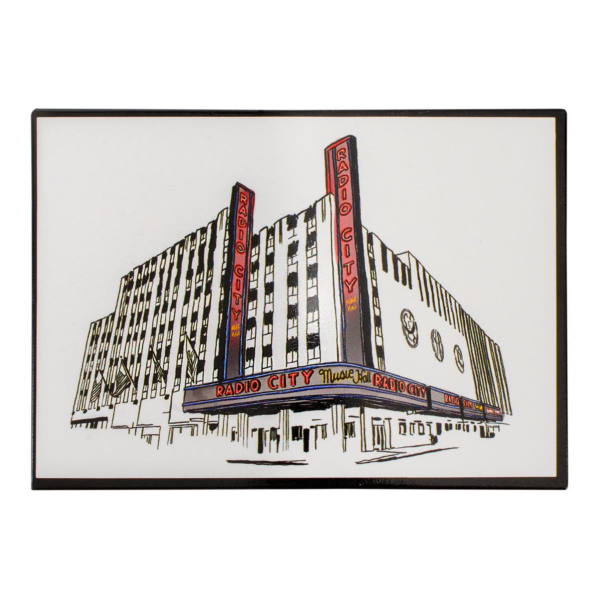 Radio City Music Hall 2.5” x 3.5" Sketch Magnet