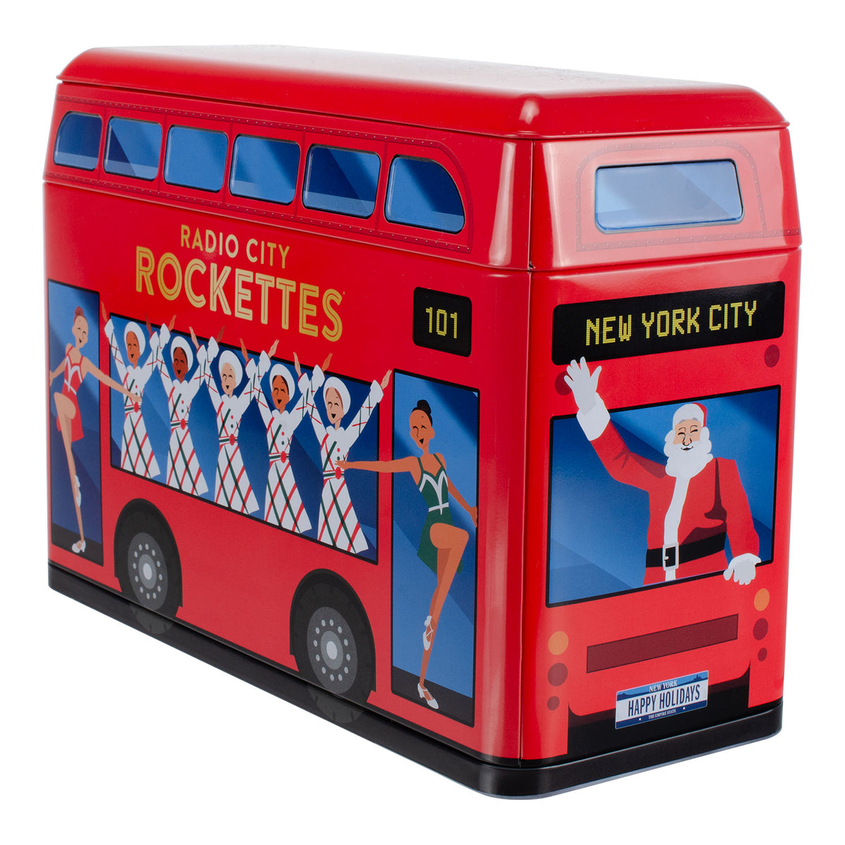 Christmas Spectacular Puzzle in
Collectible Double Decker Bus Tin