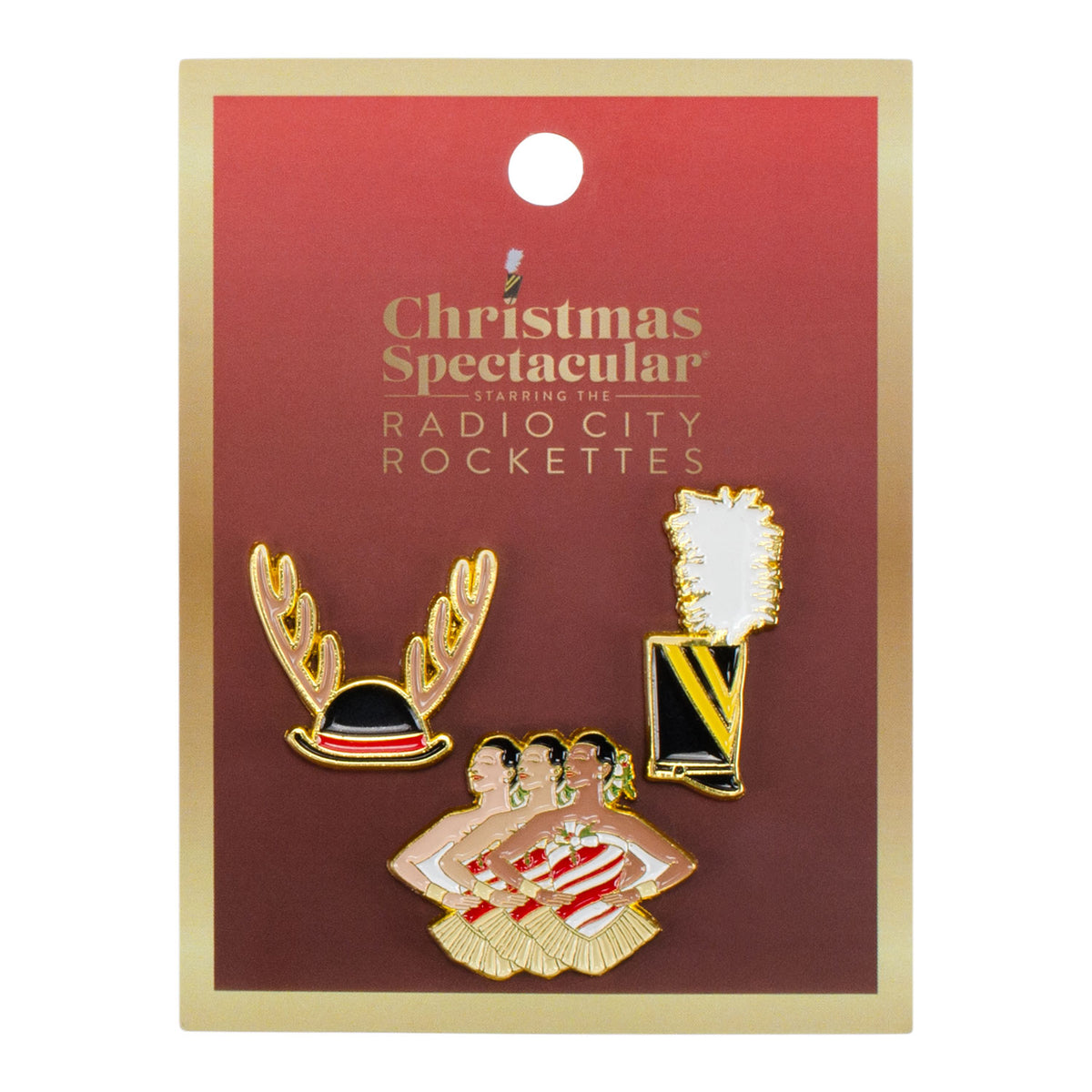 Christmas Spectacular Icons Pin Set - Set of 3