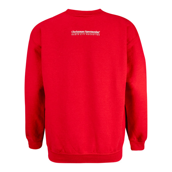 Radio City Rockettes Kids Red Crewneck Sweatshirt - Radio City
