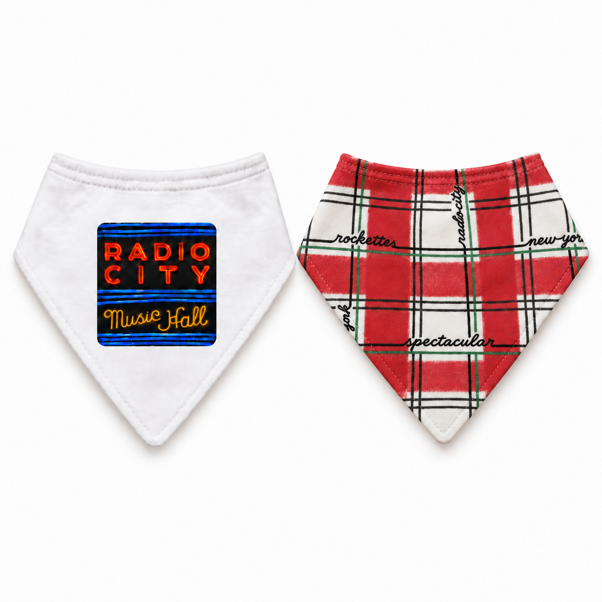 Radio City Organic Cotton Bibs - Set of 2