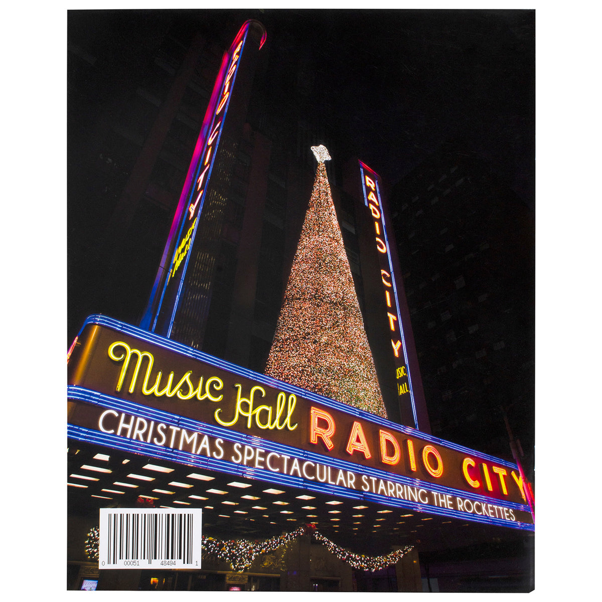 2022 Christmas Spectacular Program In Red & Black - Back View