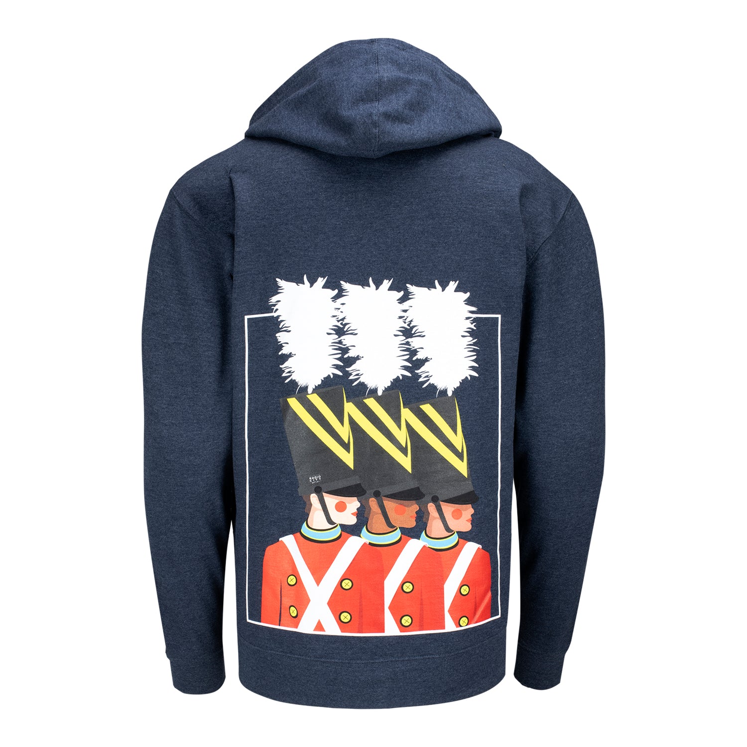 Radio City Rockettes Heather Blue Full Zip Hoodie - Radio