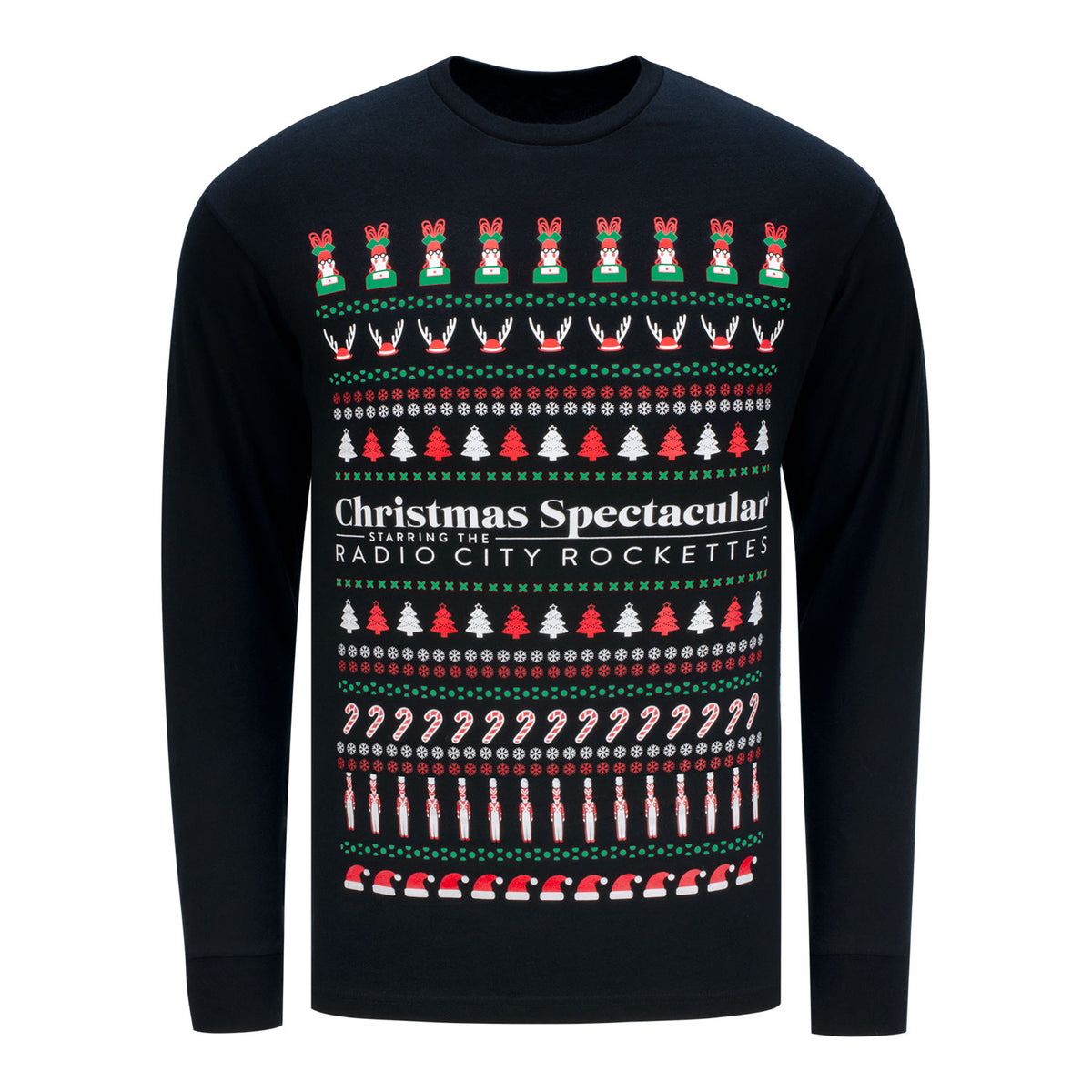 Radio City Music Hall Black Long Sleeve Christmas T-Shirt