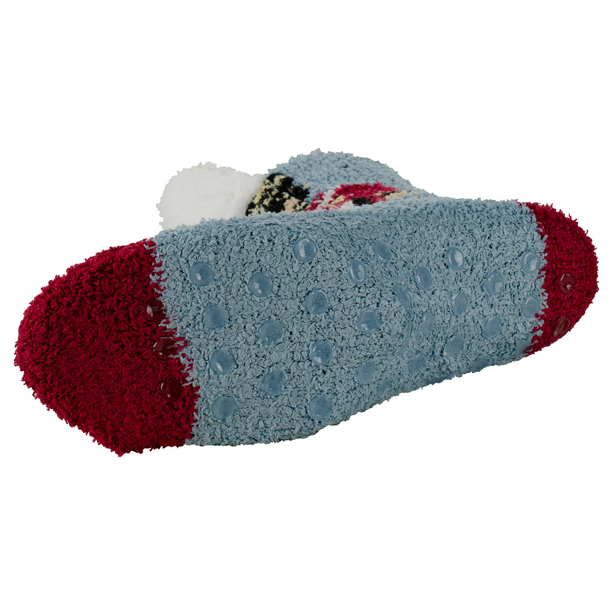 Radio City Rockettes Blue &amp; Red Toy Soldier Fuzzy Crew Socks
