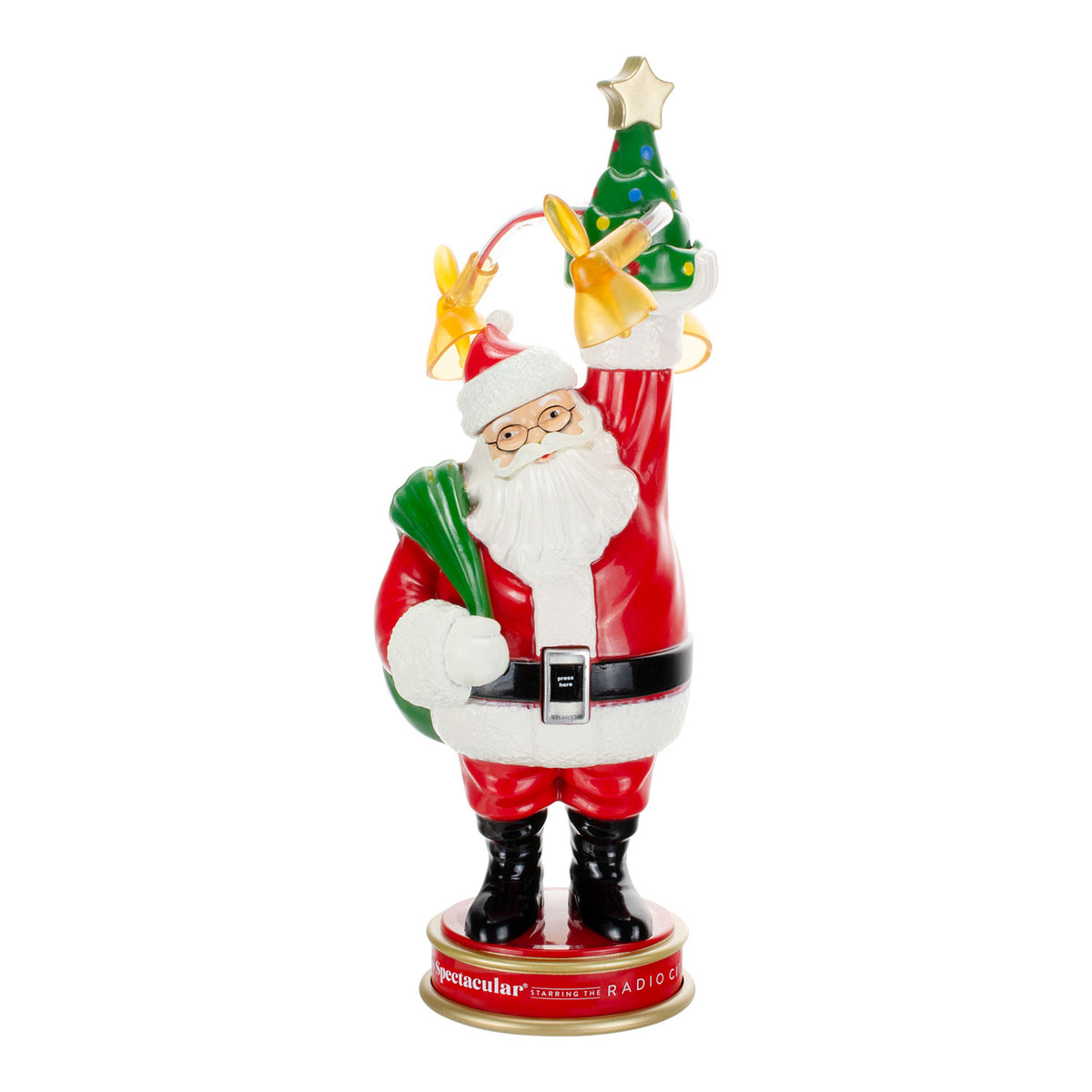 Santa Claus Red &amp; White Spinning Christmas Doll
