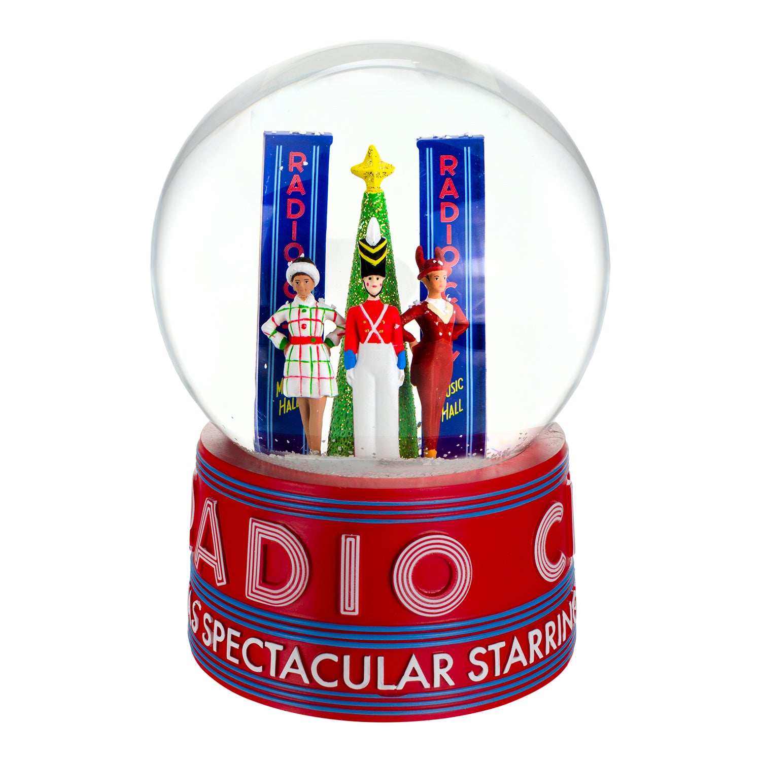 Radio City Rockettes Glass Christmas Snow Globe - Radio City Christmas