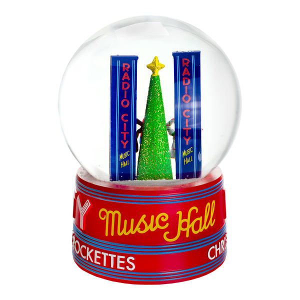 Radio City Rockettes Glass Christmas Snow Globe - Radio City Christmas