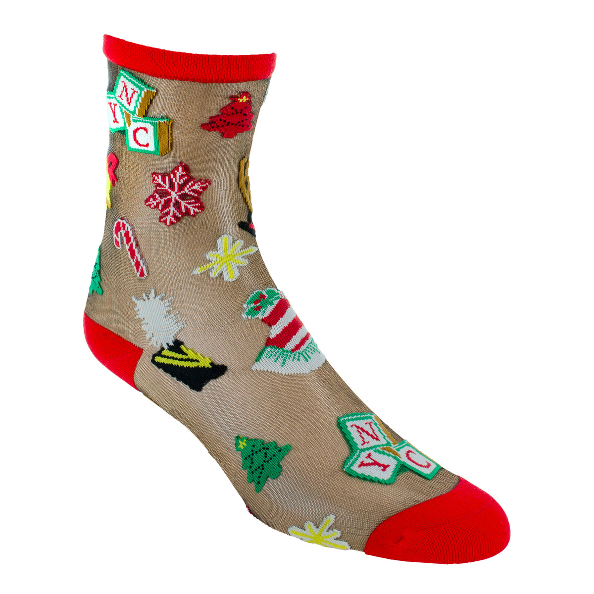Christmas Spectacular Icons Sheer Socks
