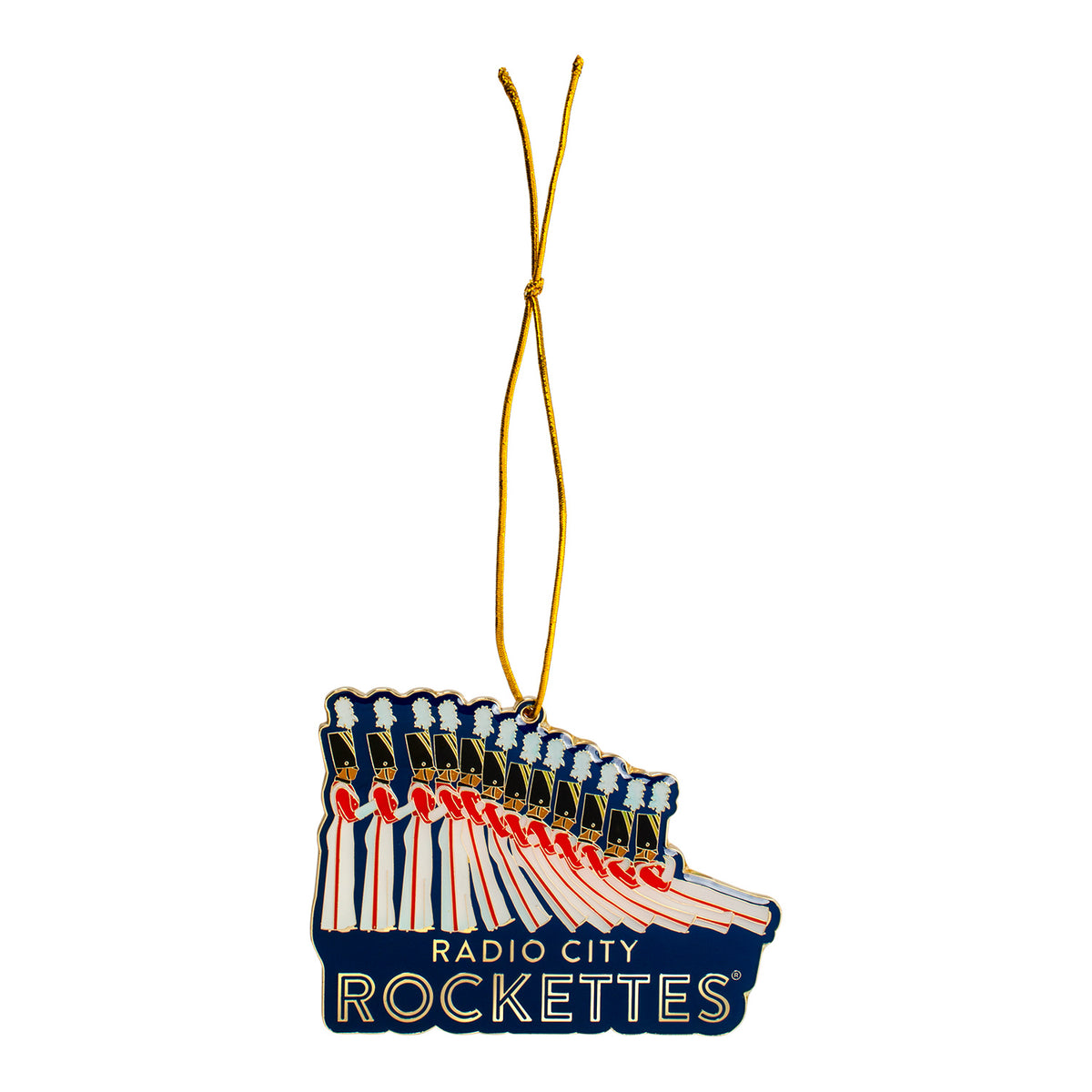 Radio City Rockettes Blue Toy Soldier Enamel Christmas Ornament