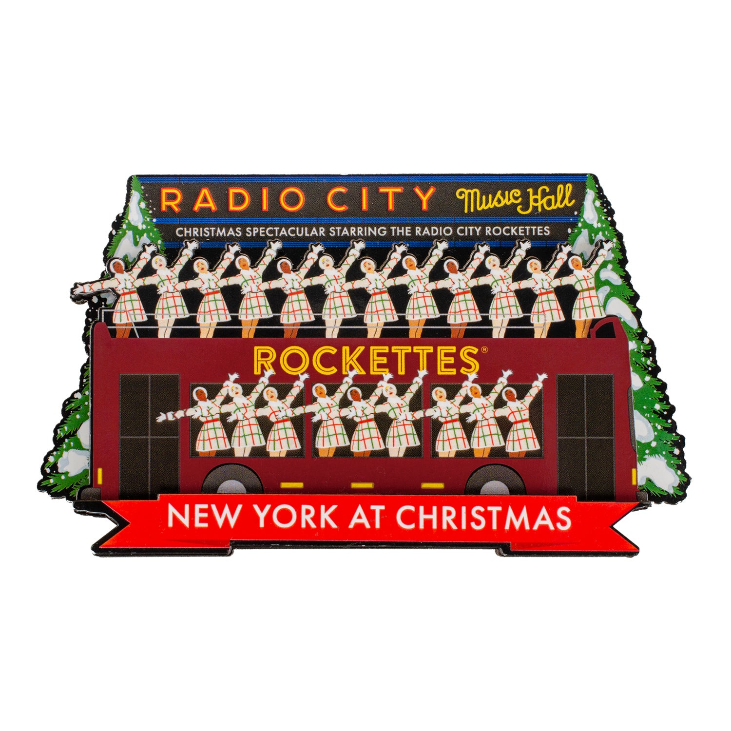 Radio City Rockettes Small Money Pouch with Zipper - Radio City Christmas
