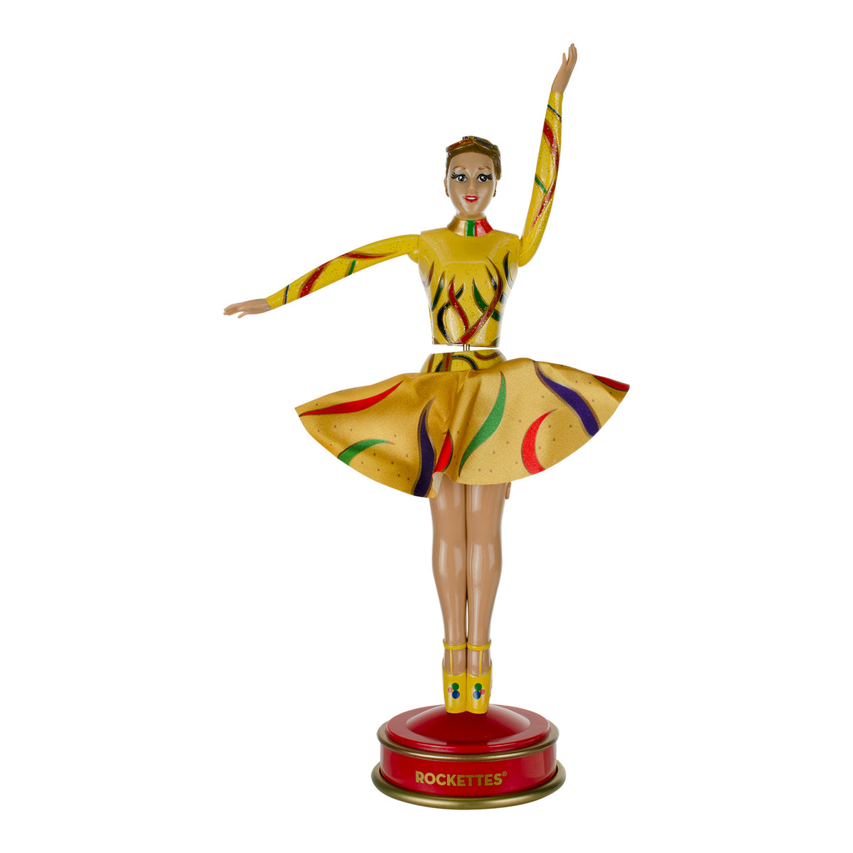 Radio City Rockettes Gold Spinning Christmas Lights Dancer Doll