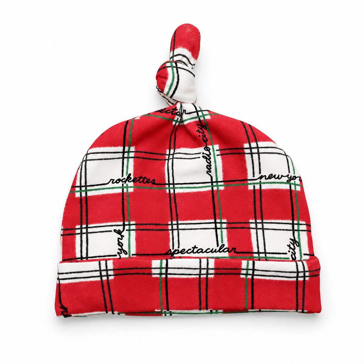 Christmas Spectacular Organic Cotton Knotted Baby Hat