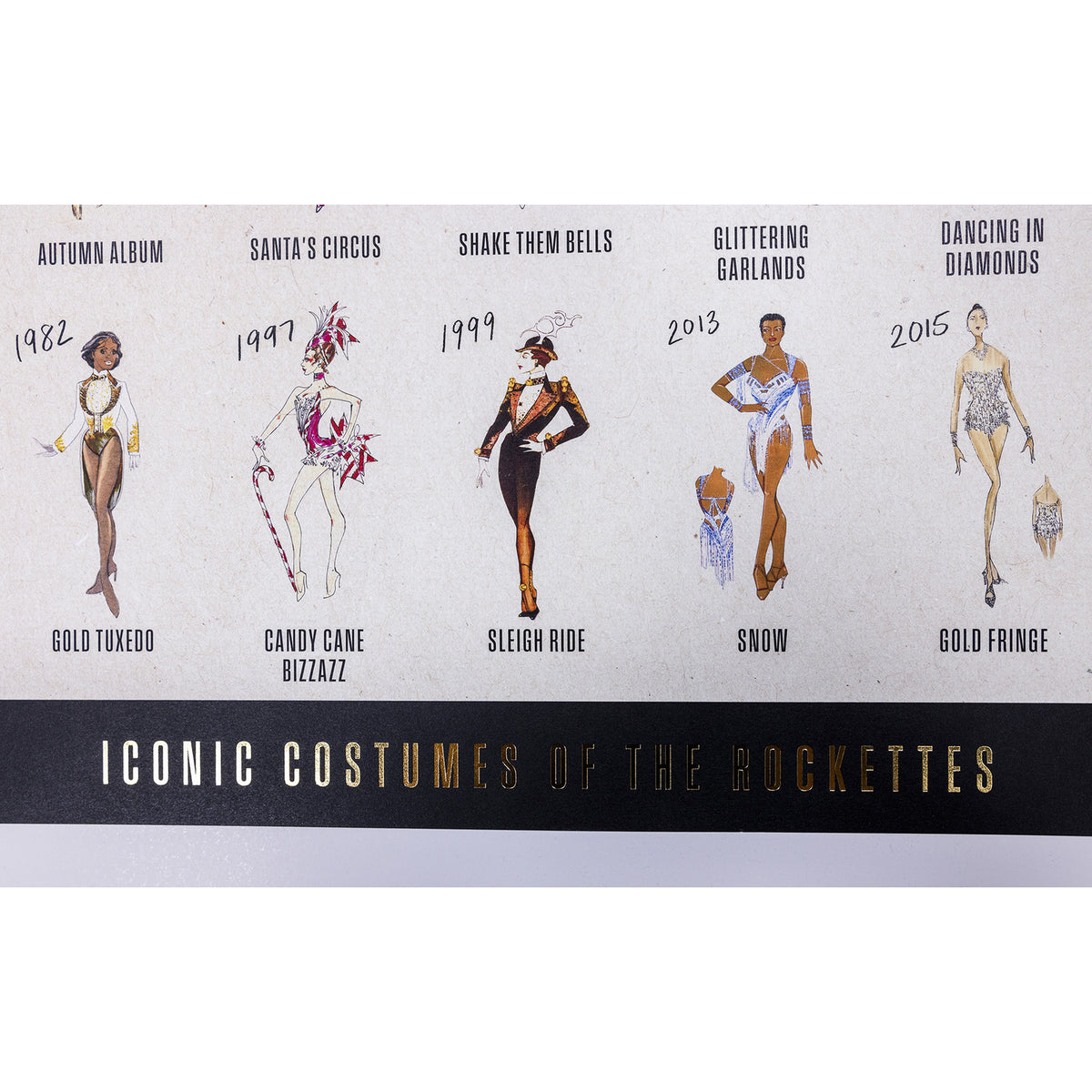 Radio City Rockettes 100th Anniversary 16 in. x 22 in. Costume Poster